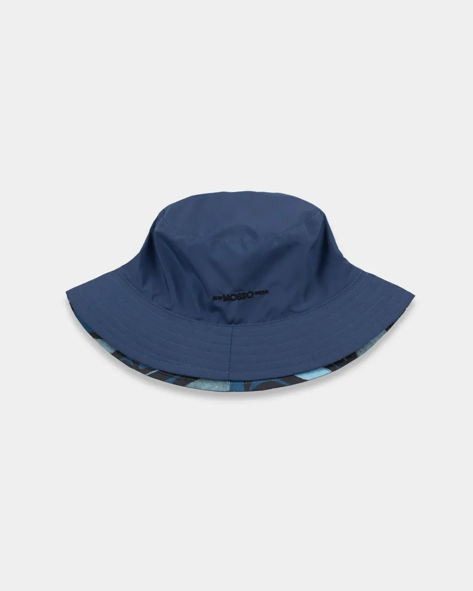 Mosso Sunwear Pesci bucket hat reversibile blu