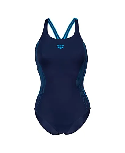 Arena Swim Pro Back Graphic LB costume intero navy-turchese cloro