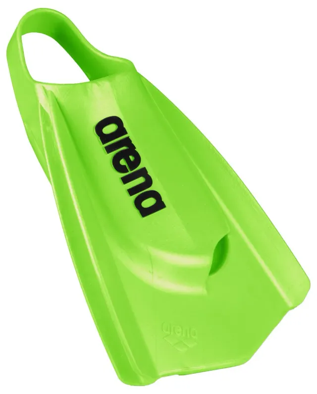 Arena Powerfin Pro pinne corte verde 46-47 silicone