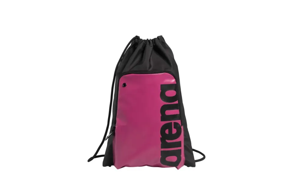 Arena Team Sacca piscina all Black zaino tessuto idrorepellente
