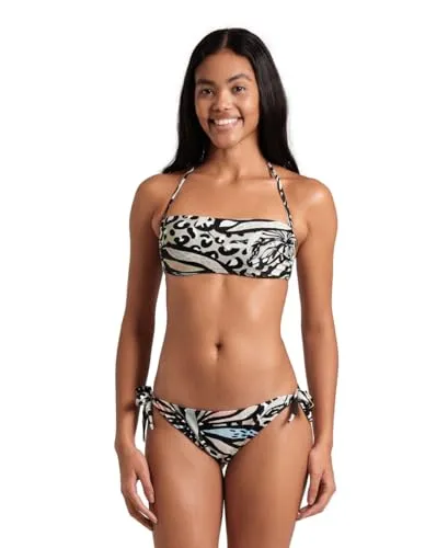 Arena Water Print bikini fascia due pezzi coppe fisse