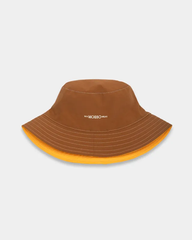 Mosso Sunwear Bucket cappello reversibile marrone ocra