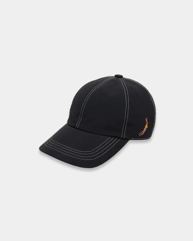 Mosso Sunwear Nylon cappello baseball nero regolabile