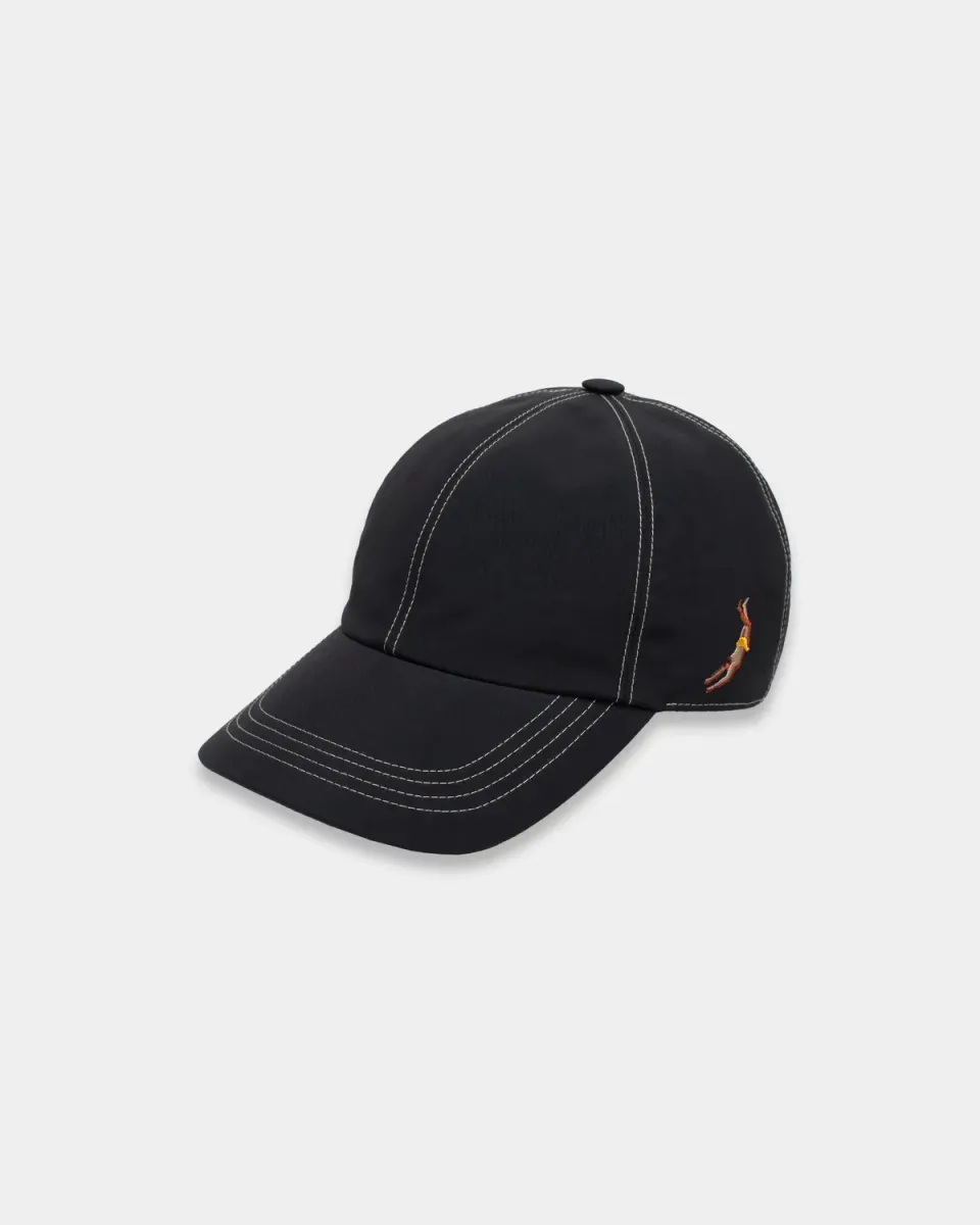 Mosso Sunwear Nylon cappello baseball nero regolabile