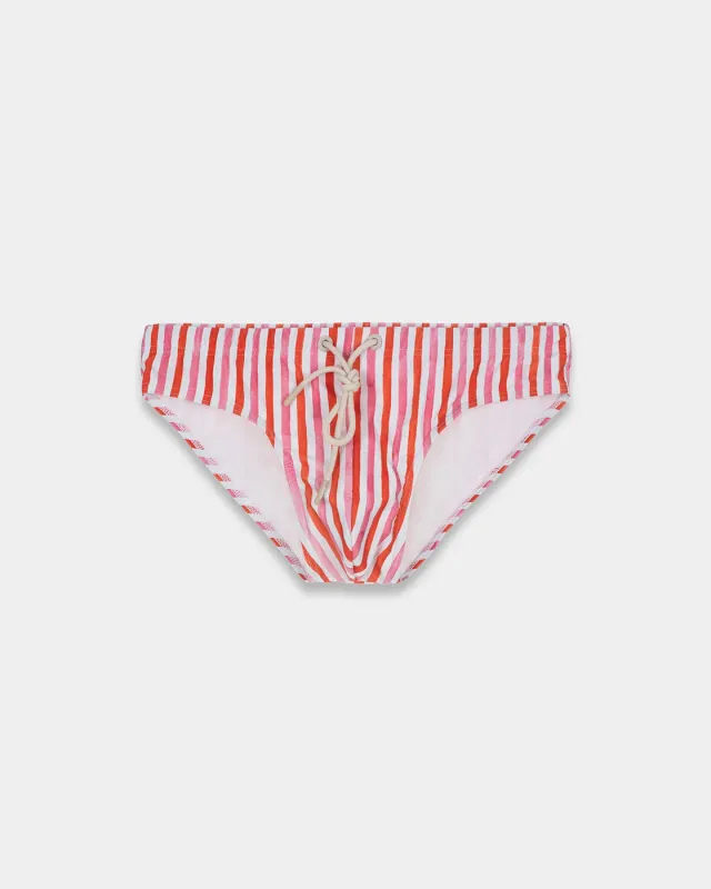 Mosso Sunwear Wave slip mare corallo vita bassa