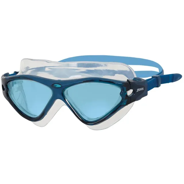 Zoggs Tri-Vision maschera nuoto grigio nero lente rame
