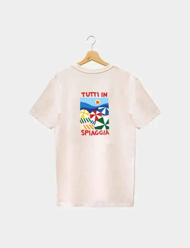 Ripa Ripa Tutti in Spiaggia t-shirt uomo grafica