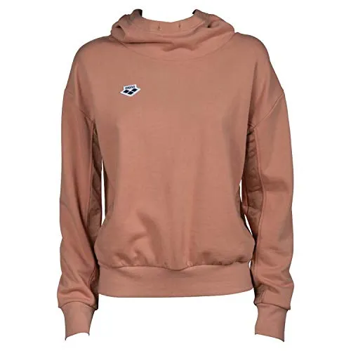 Arena Team Hoodie Felpa con Cappuccio Donna Morbida